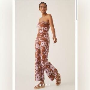 Anthropologie Botanist Floral Jumpsuit size 2